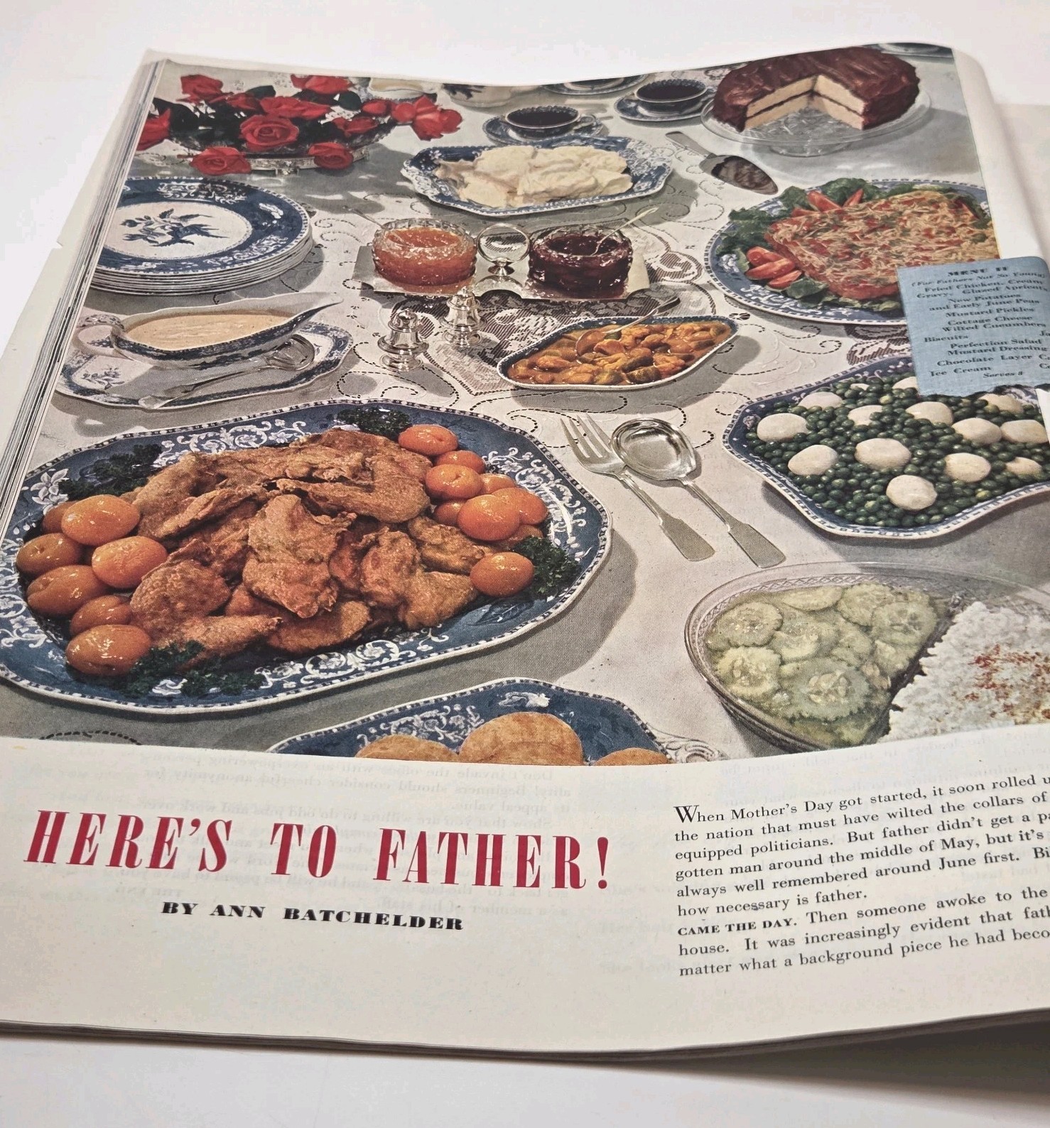 Vtg LADIES HOME JOURNAL MAG Aug. 1948 40s Fashion Full Color Ads Beauty READ