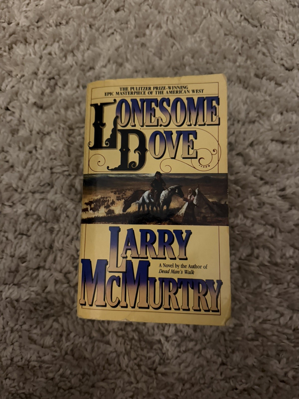 LONESOME DOVE Larry McMurtry Pocket Books 1986 (First Edition) Paperback
