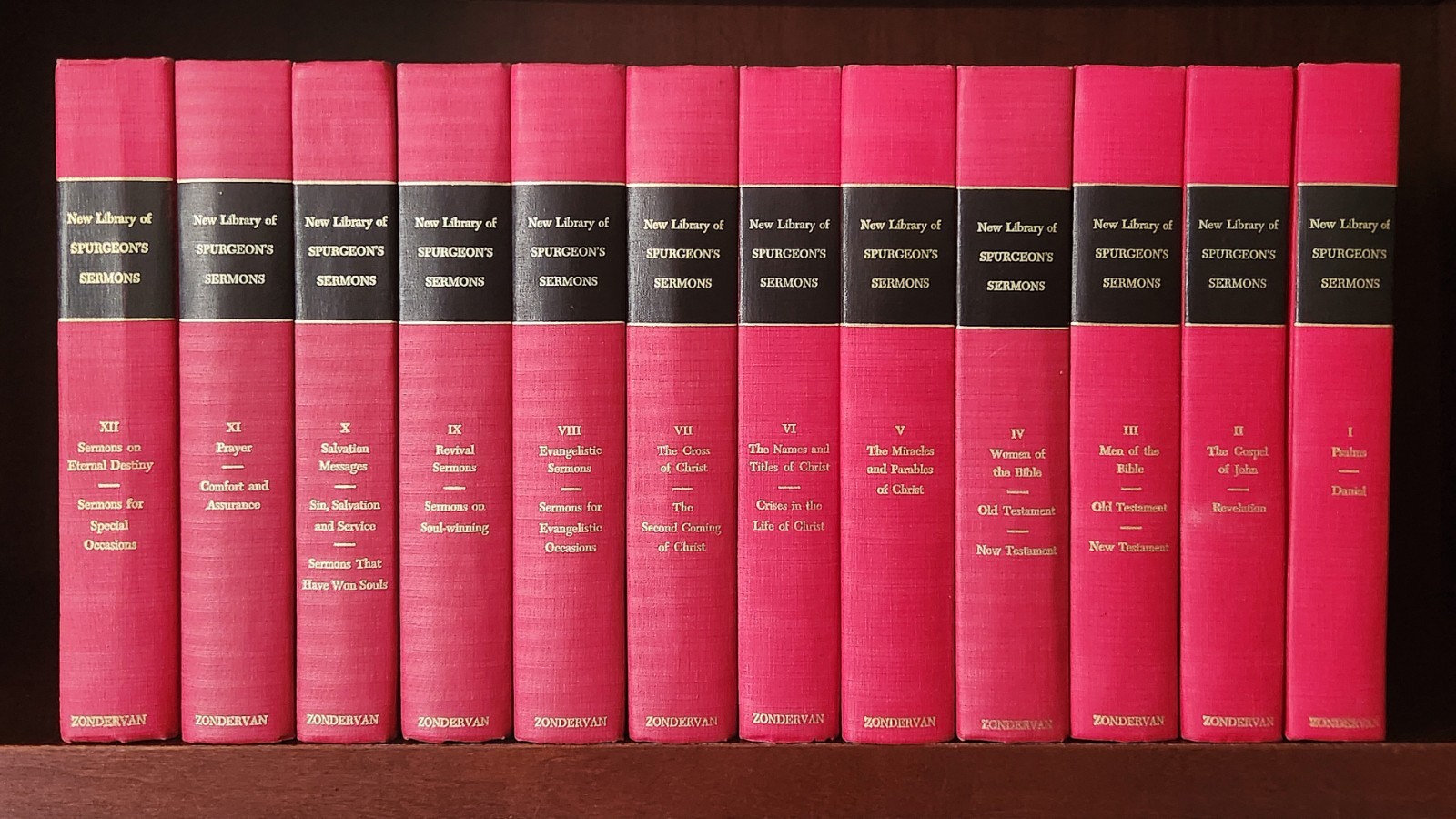 Complete Set 1970 New Library of Spurgeon’s Sermons 1-12 HC