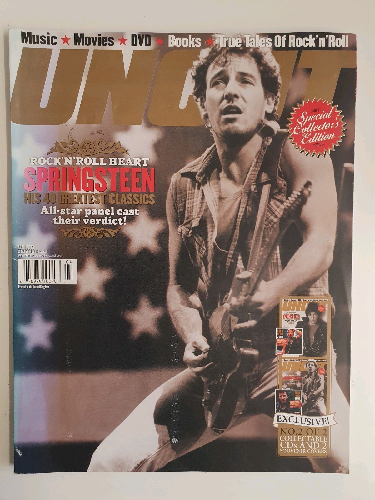 UNCUT Magazine Bruce Springsteen Music Movies DVD Rock n Roll 170 pages 2003 VGC
