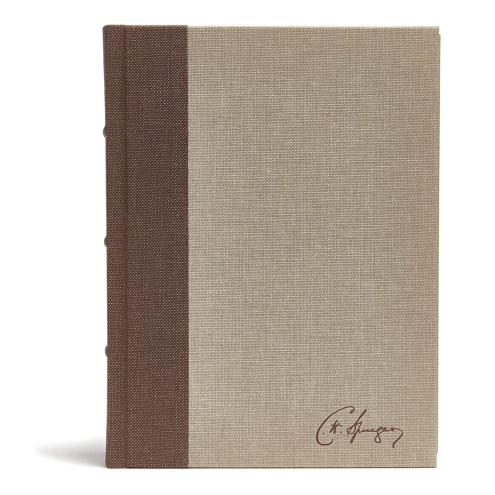 CSB Spurgeon Study Bible, Brown/Tan Cloth Over Board, Black Letter, Study No…