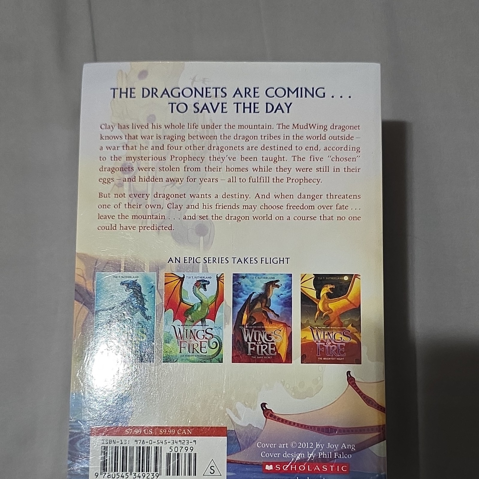 Wings of Fire Books 1-4 Box Set by Tui T. Sutherland, Scholastic Ages 9-12