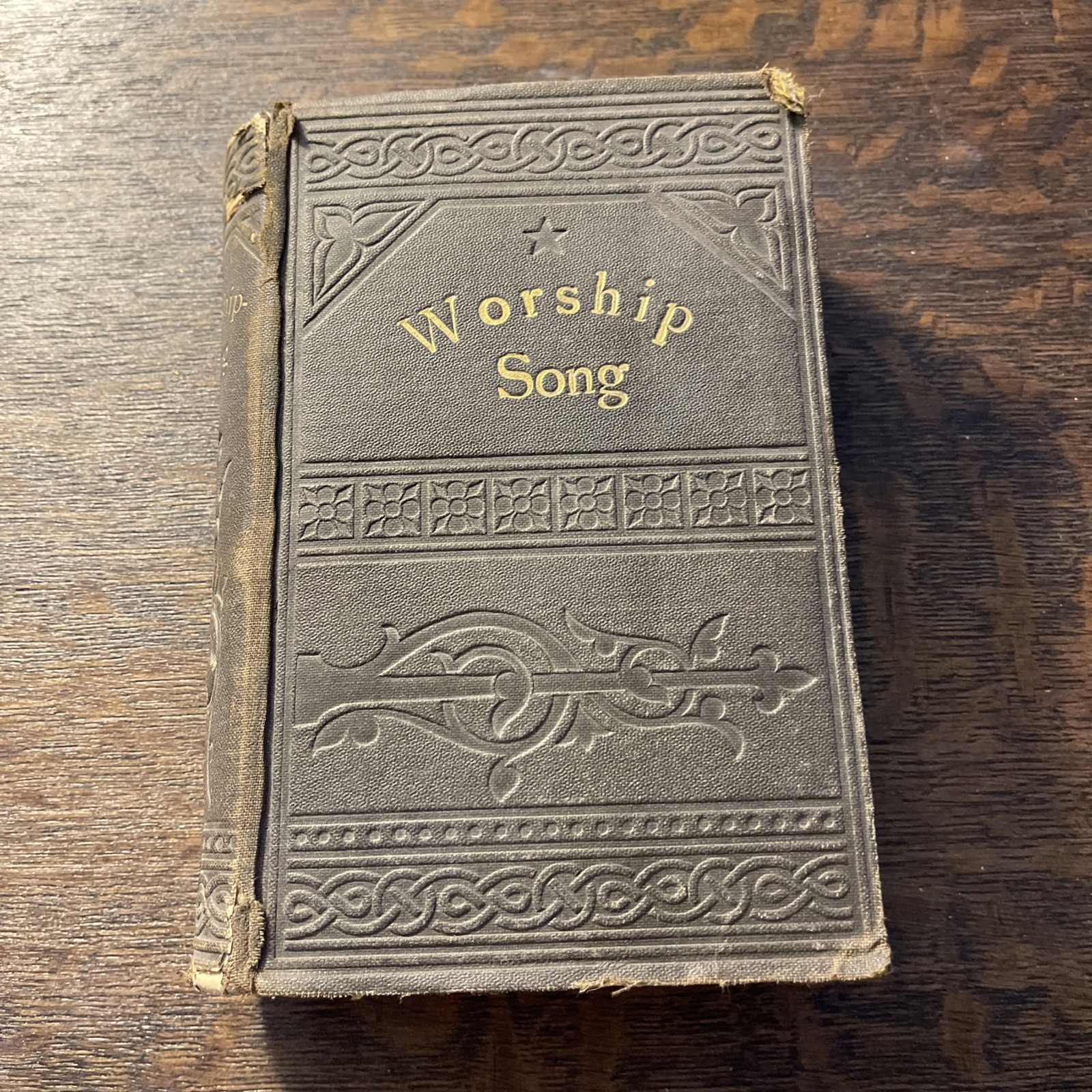 Antique 1900 Worship Song Hymnal W Garrett Horder Elliot Stock Embossed Cover