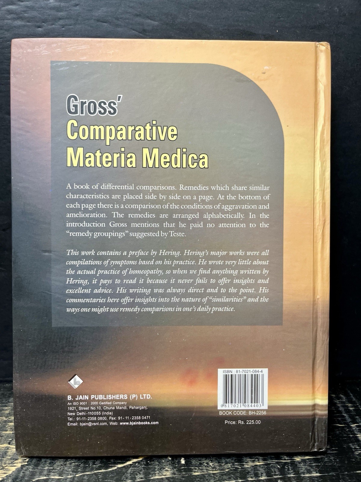 Dr. H. Gross’ Comparative Materia Medica 2006 Hardback VG B6