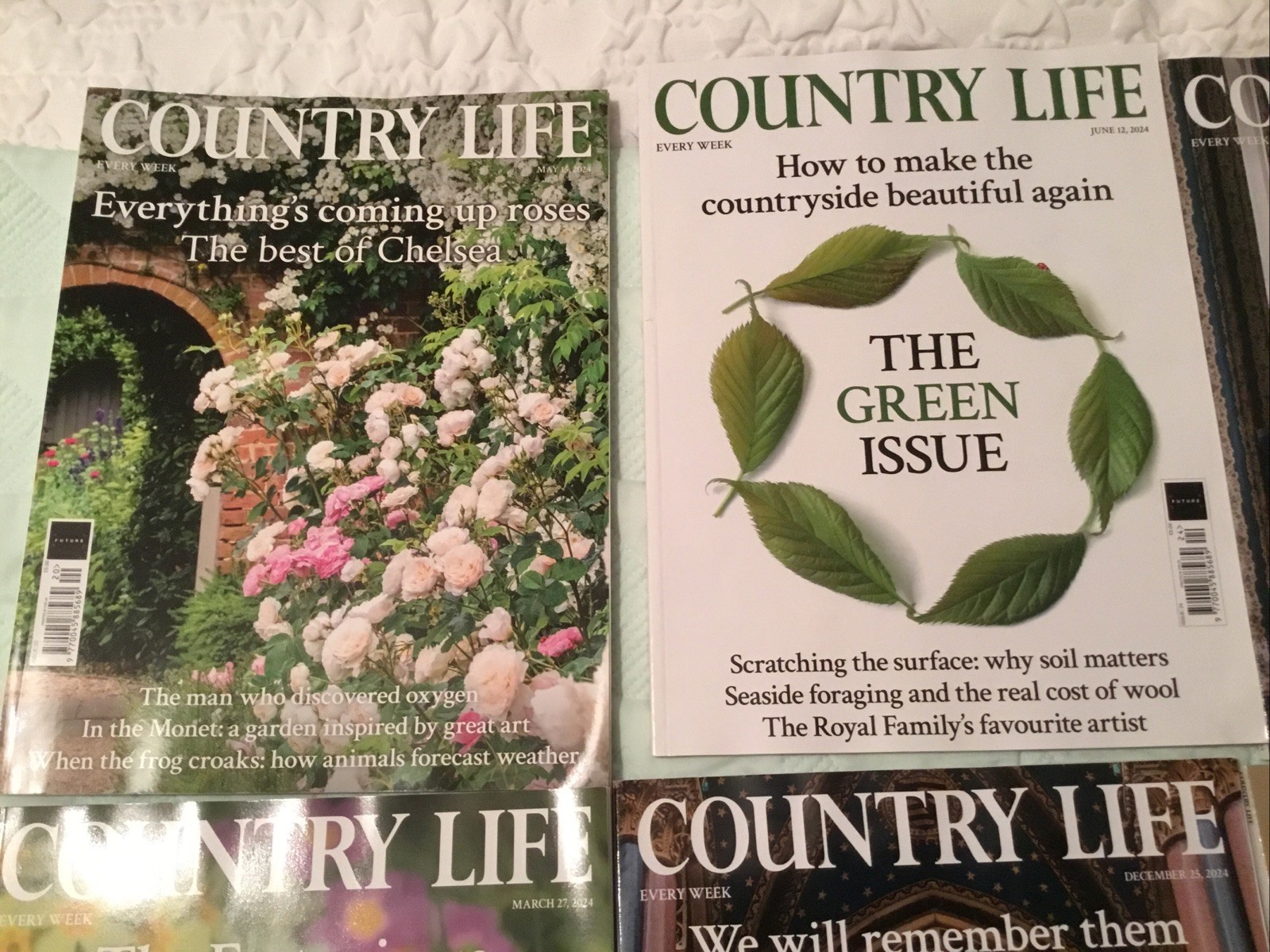 8 Country Life Magazine Bundle All 2024 In Very Good Condition
