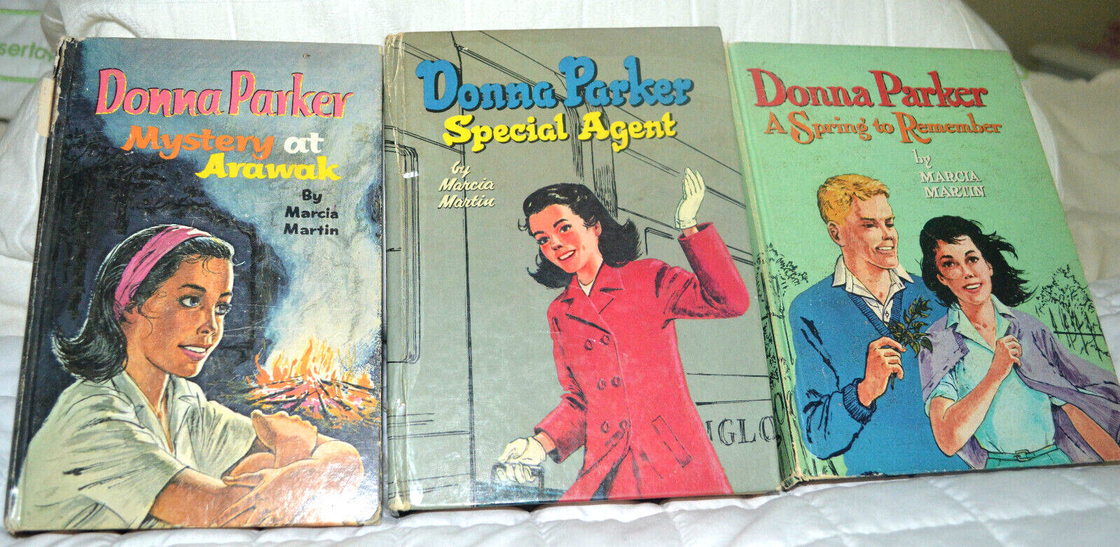 VTG DONNA PARKER BOOKS LOT 3 1950’s 60’s A SPRING TO REMEMBER Mystery at Arawak+