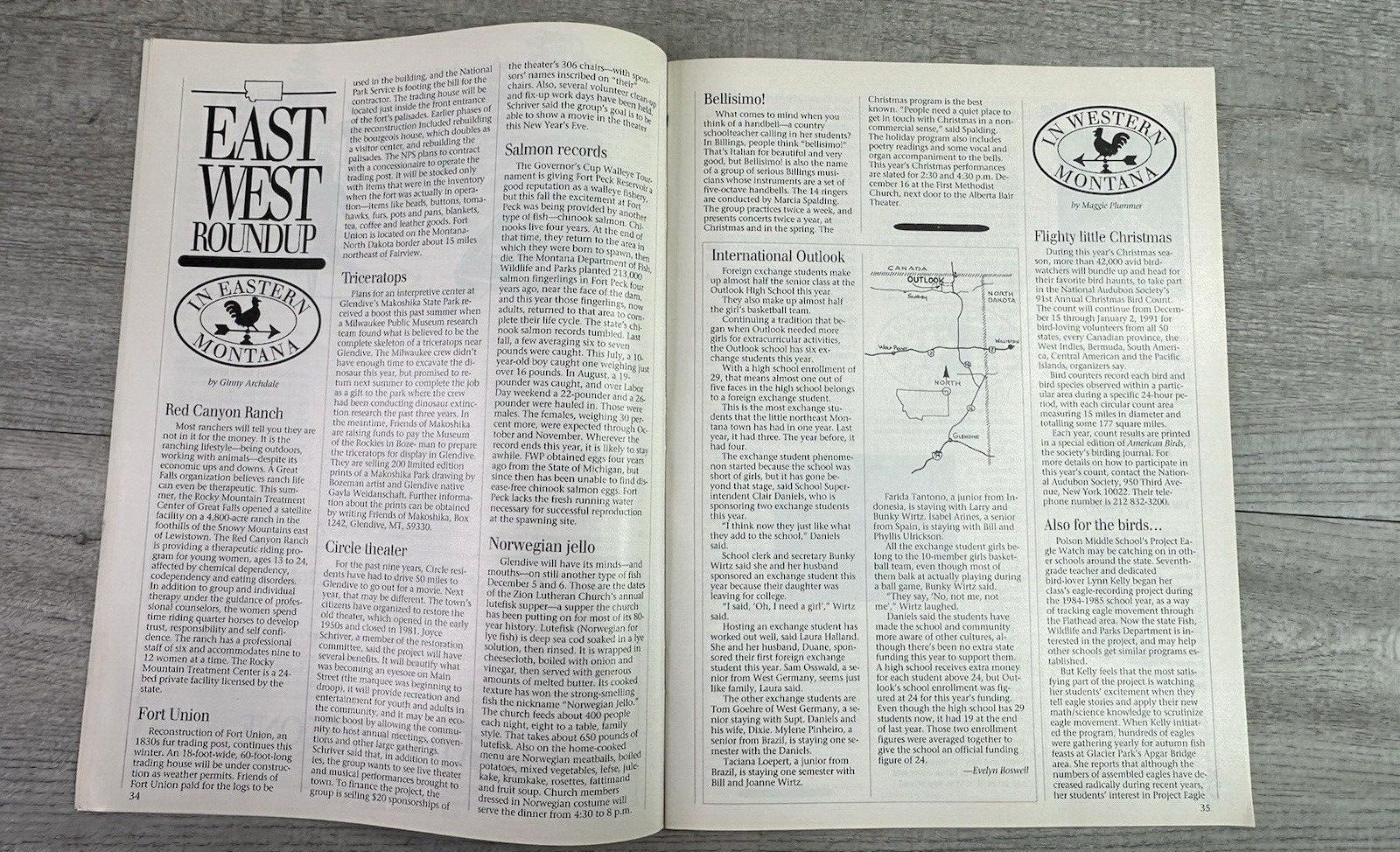 Vintage Lot Of 5 Montana Magazine 1990 Mar-Dec Bimonthly Issues