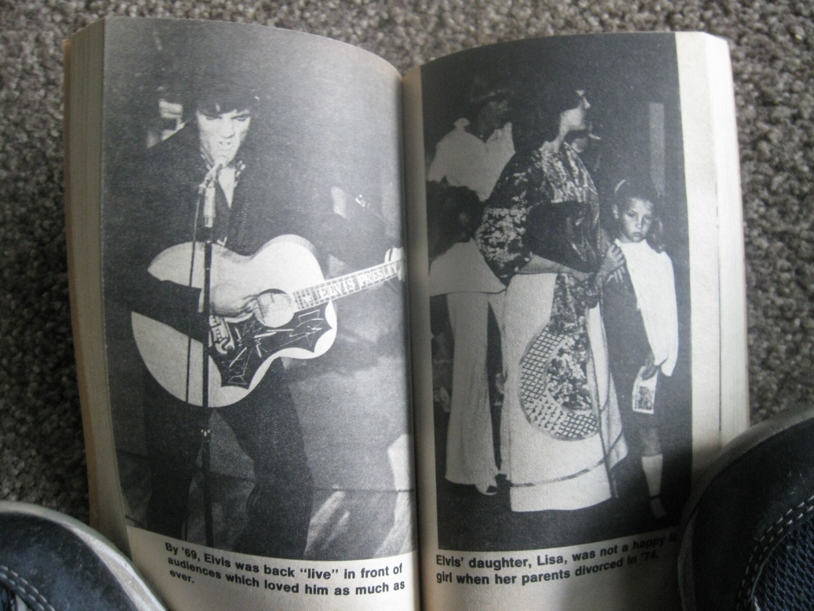 VINTAGE 1977 PRESLEY ENTERTAINER OF THE CENTURY PLUS 16 PAGES OF PHOTOS