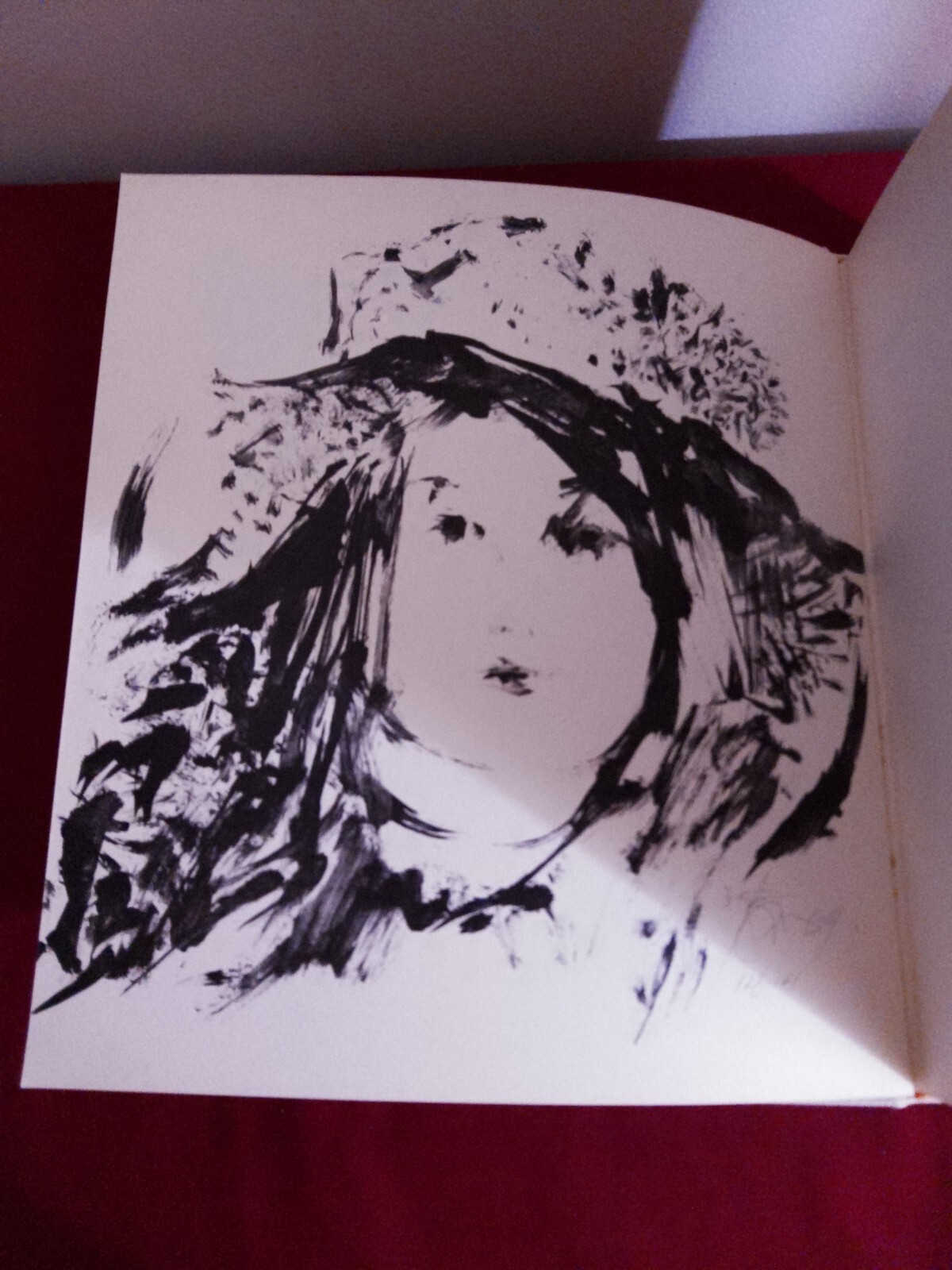 Harold Town Drawings – Original Lithograph Mary Hopkins 128/141 – HC 1969