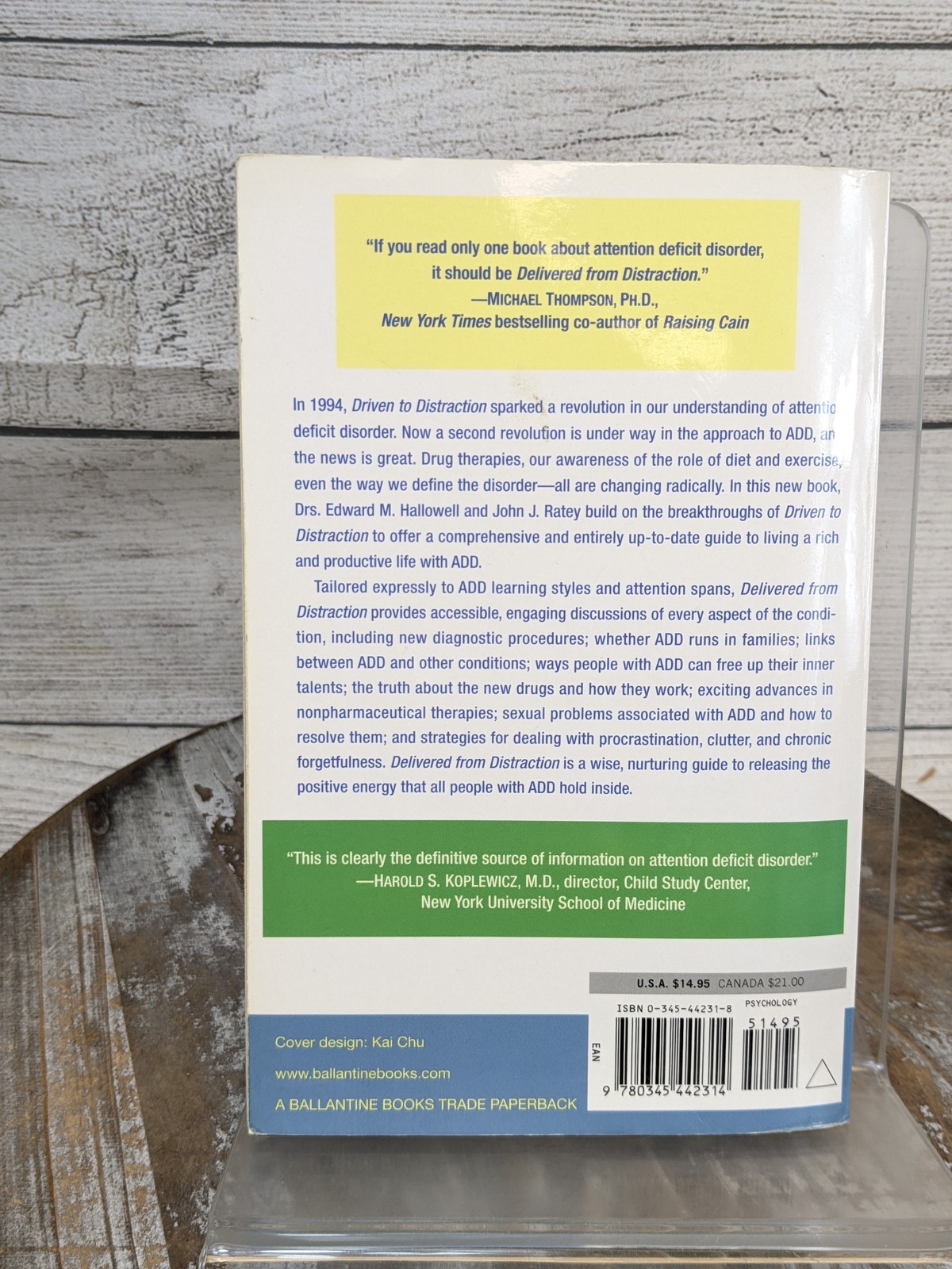 Delivered from Distraction Getting Most out of Life with ADD by Edward Hallowell