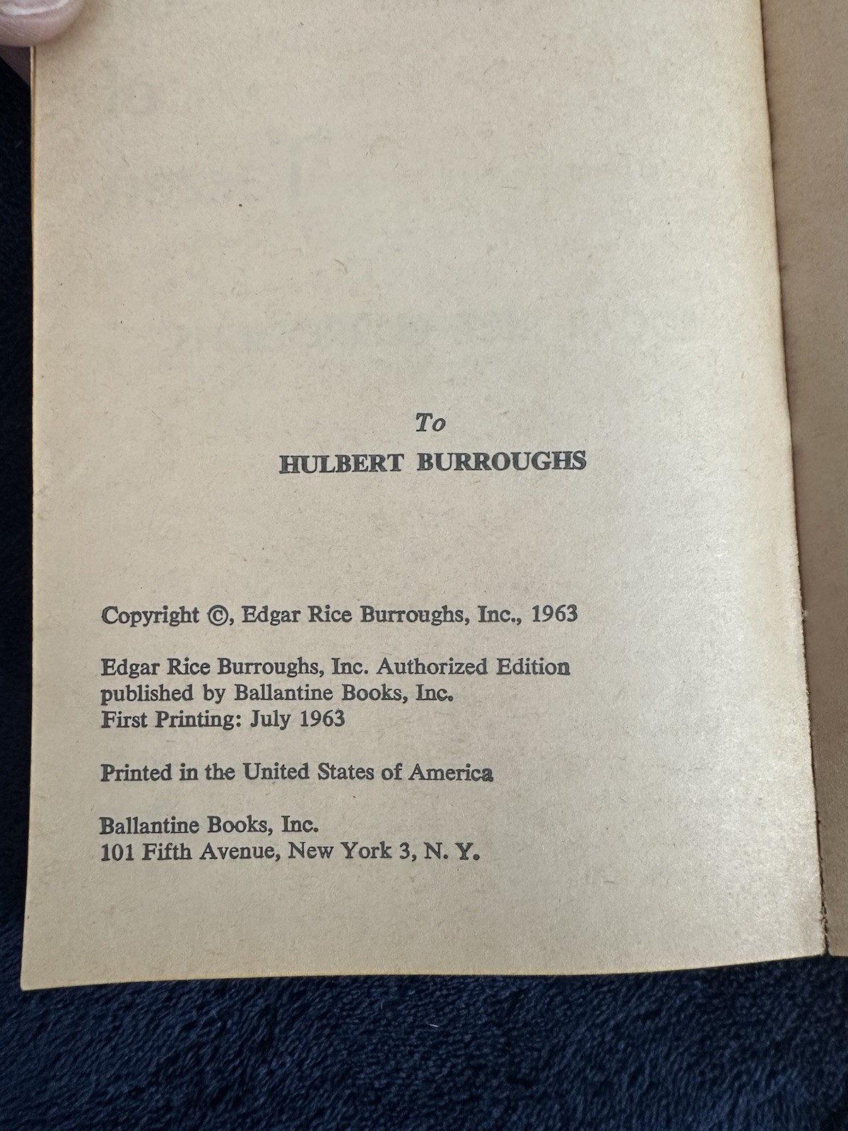 The Son Of Tarzan Edgar Rice Burroughs 1963 First Edition Ballantine Books