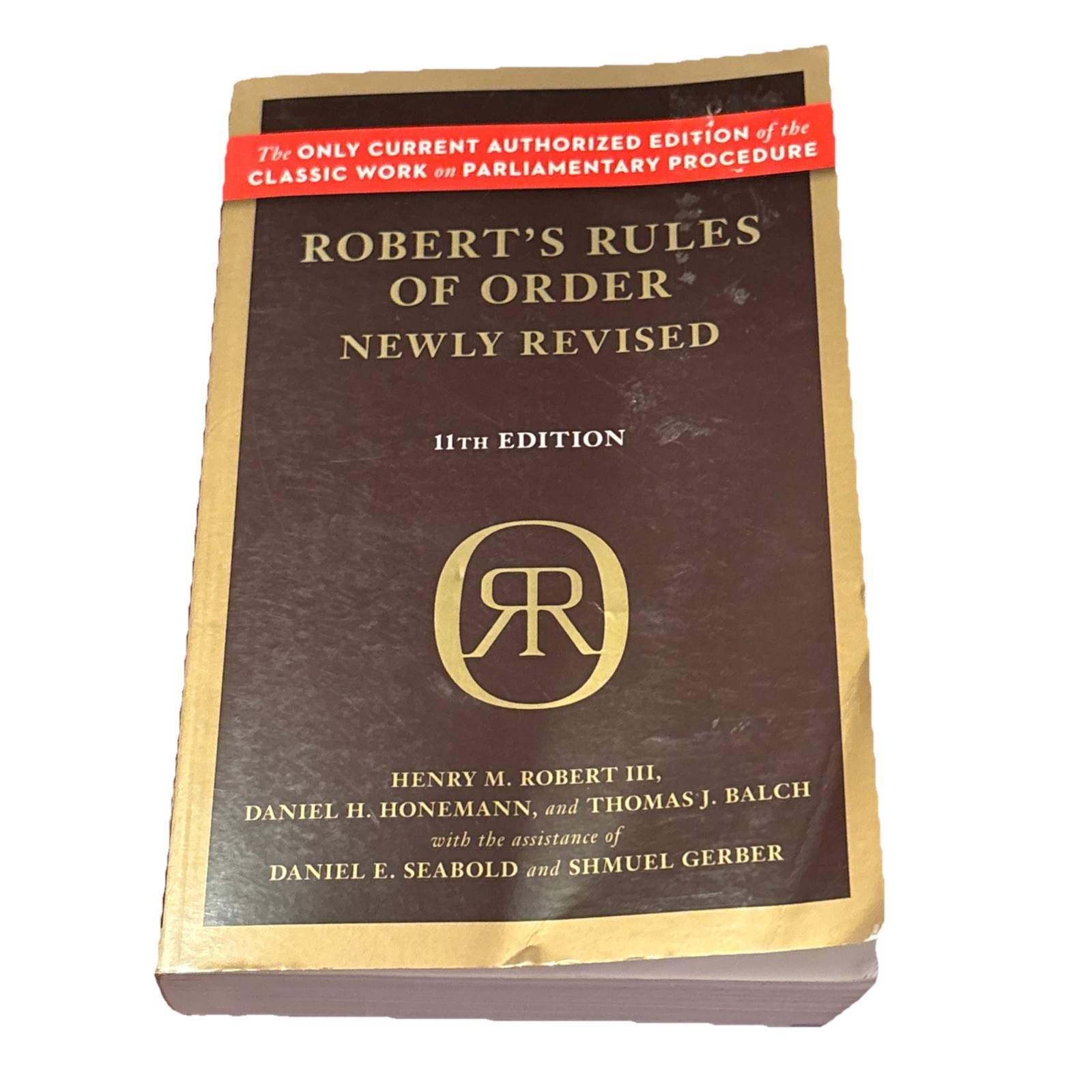 Robert’s Rules of Order by Henry M. Robert III 2011 PB 11th Edition
