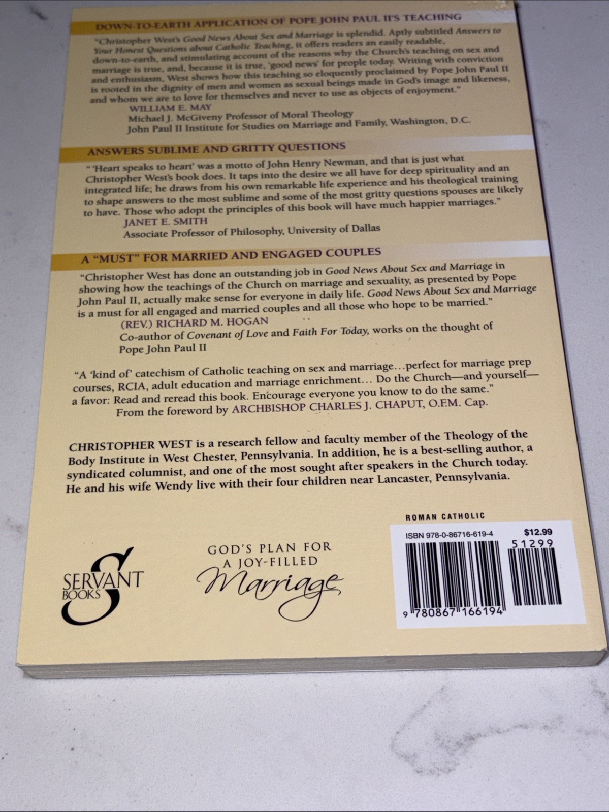 Good News about Sex and Marriage Answers to Your Honest Questions by Chris West