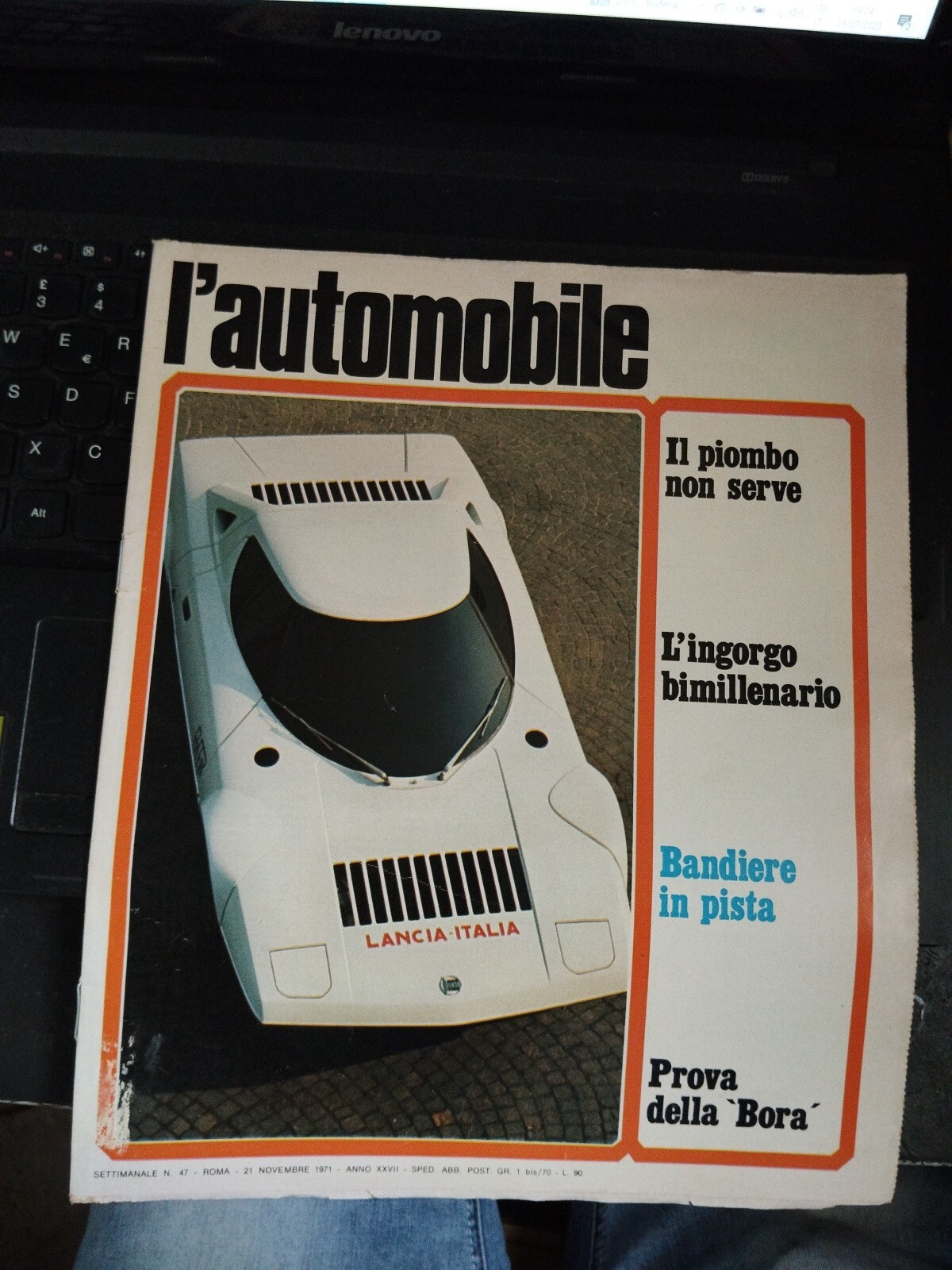 1971 11 710.1oz’ Automobile 21 Novembre 1971 N.47 Year Xxvii Lancia Bora