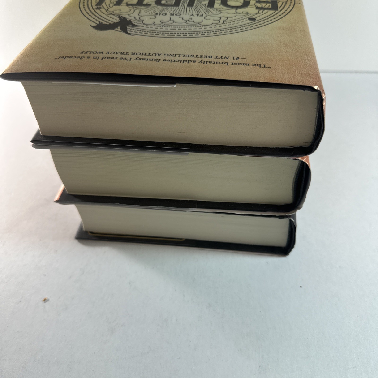 Fourth Wing, Iron Flame & Onyx Storm by Rebecca Yarros First Editions HC Trilogy