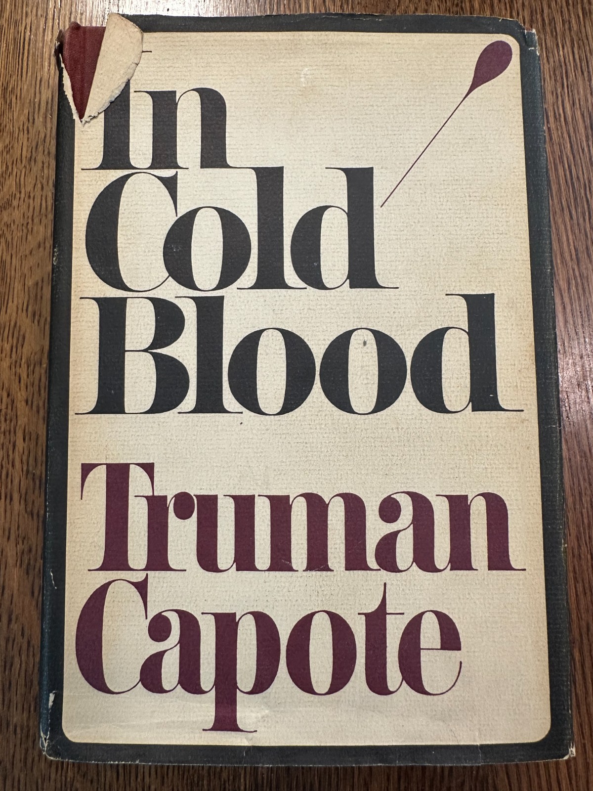 In Cold Blood by Truman Capote 1965 HC/DJ STATED FIRST PRINTING TRUE CRIME
