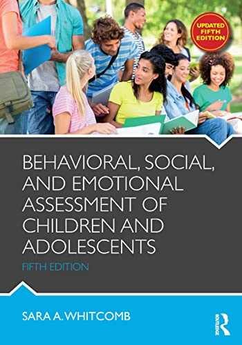 Behavioral, Social, and Emotional – Paperback, by Whitcomb Sara – Very Good
