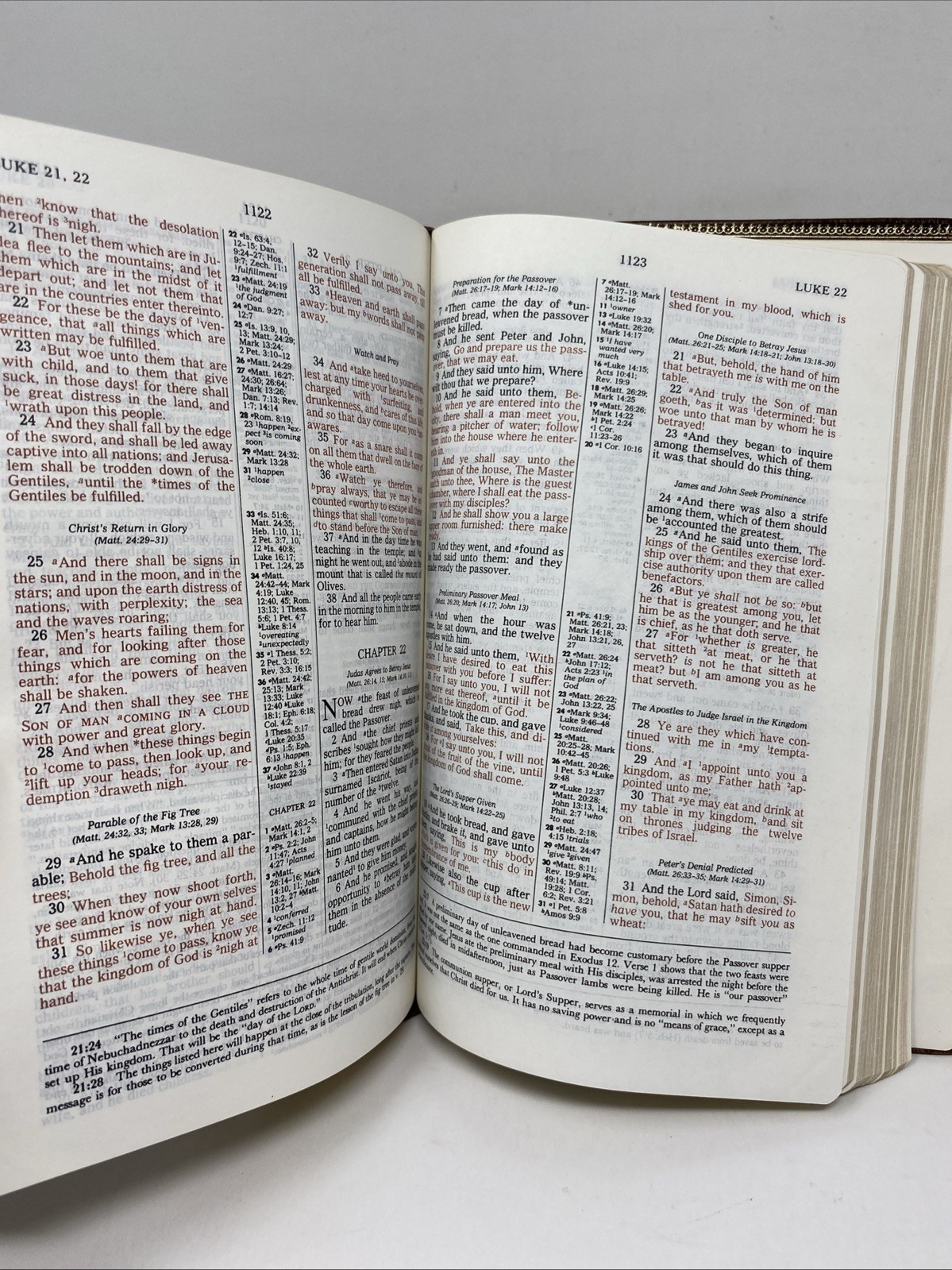 Rice Reference Bible KJV Genuine Cowhide Red Letter 1981 Nelson Limited Edition