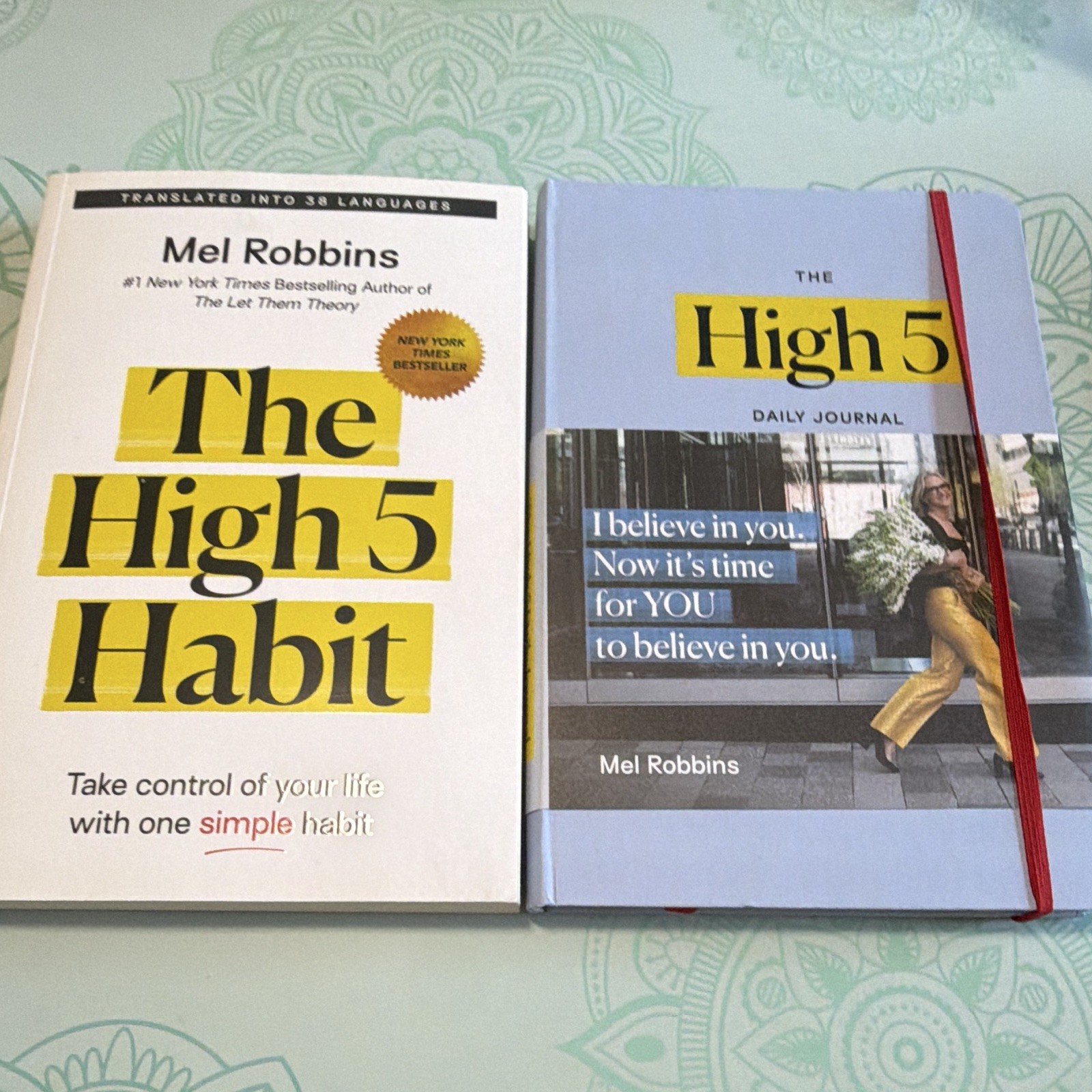 Mel Robbins The High 5 Habit Paperback Book + The High 5 Daily Journal