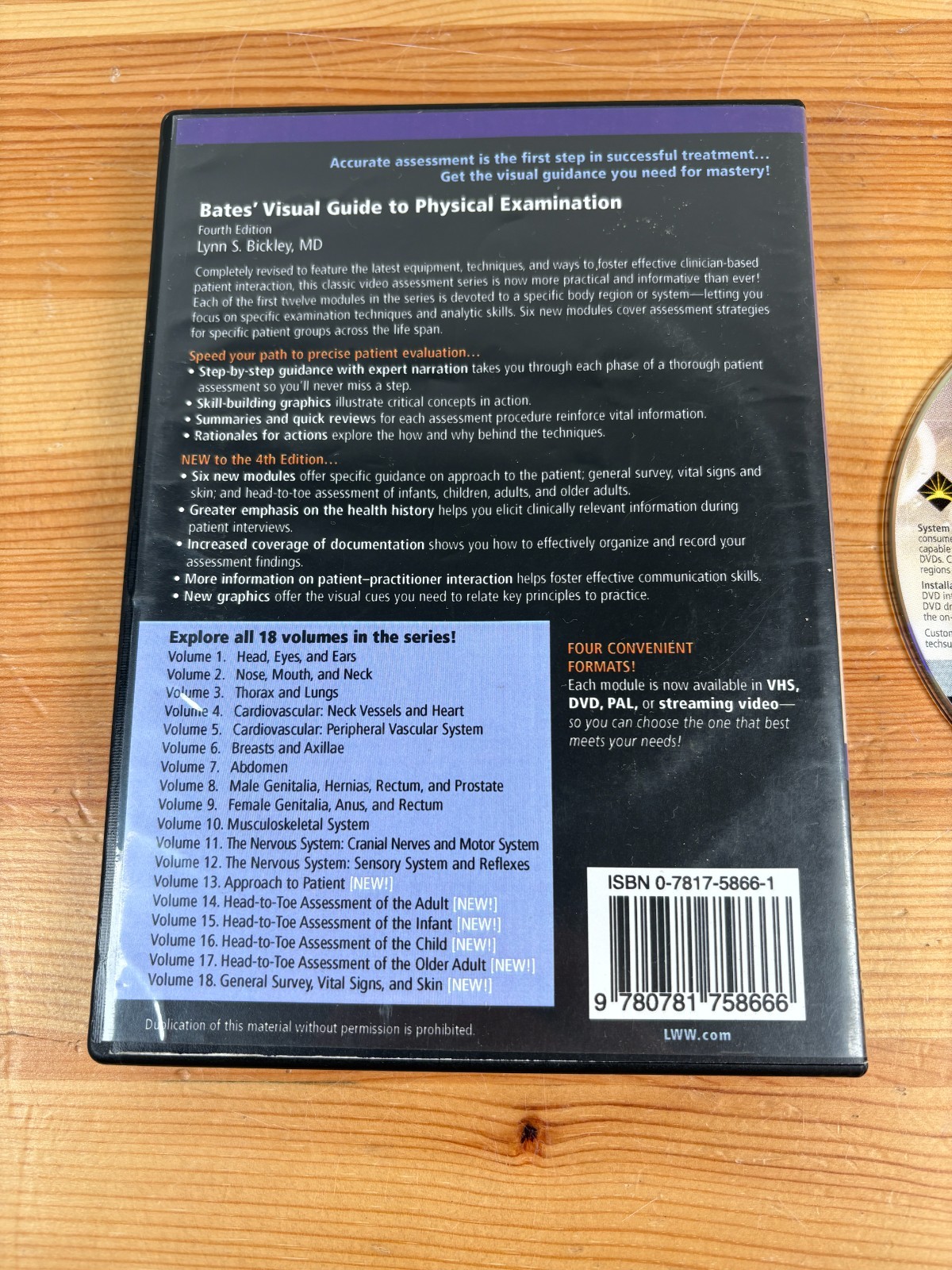 Lynn S. Bickley Bates’ Visual Guide to Physical Examination Vol. 7 DVD Abdomen