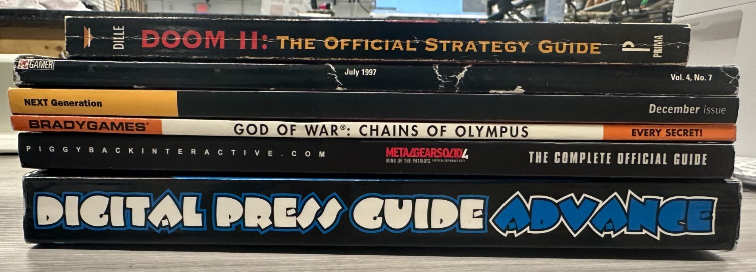 Mixed Lot of 6 Game Guides, Various Titles!