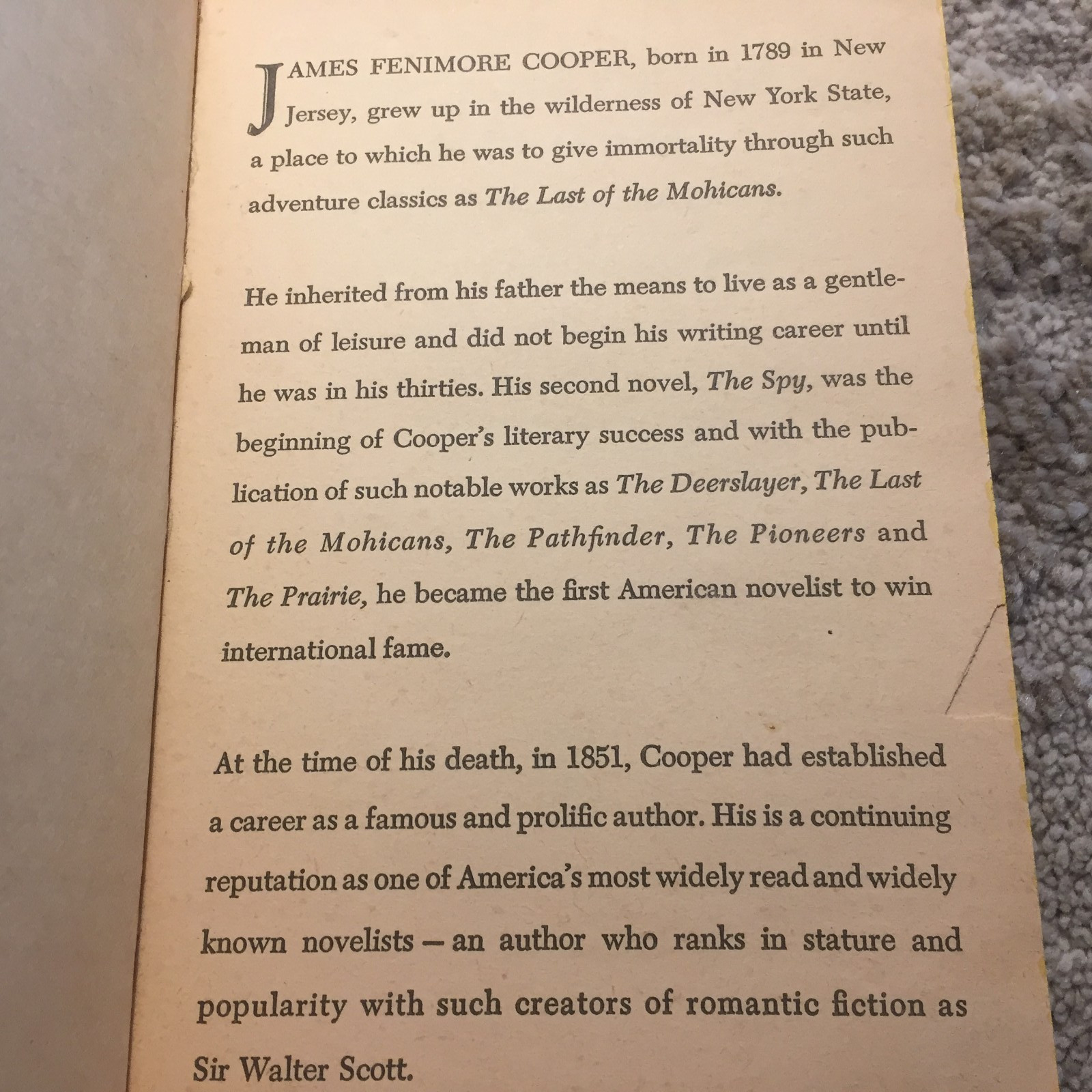 The Last Of The Mohicans James Fenimore Cooper Washington Square Press Frontier