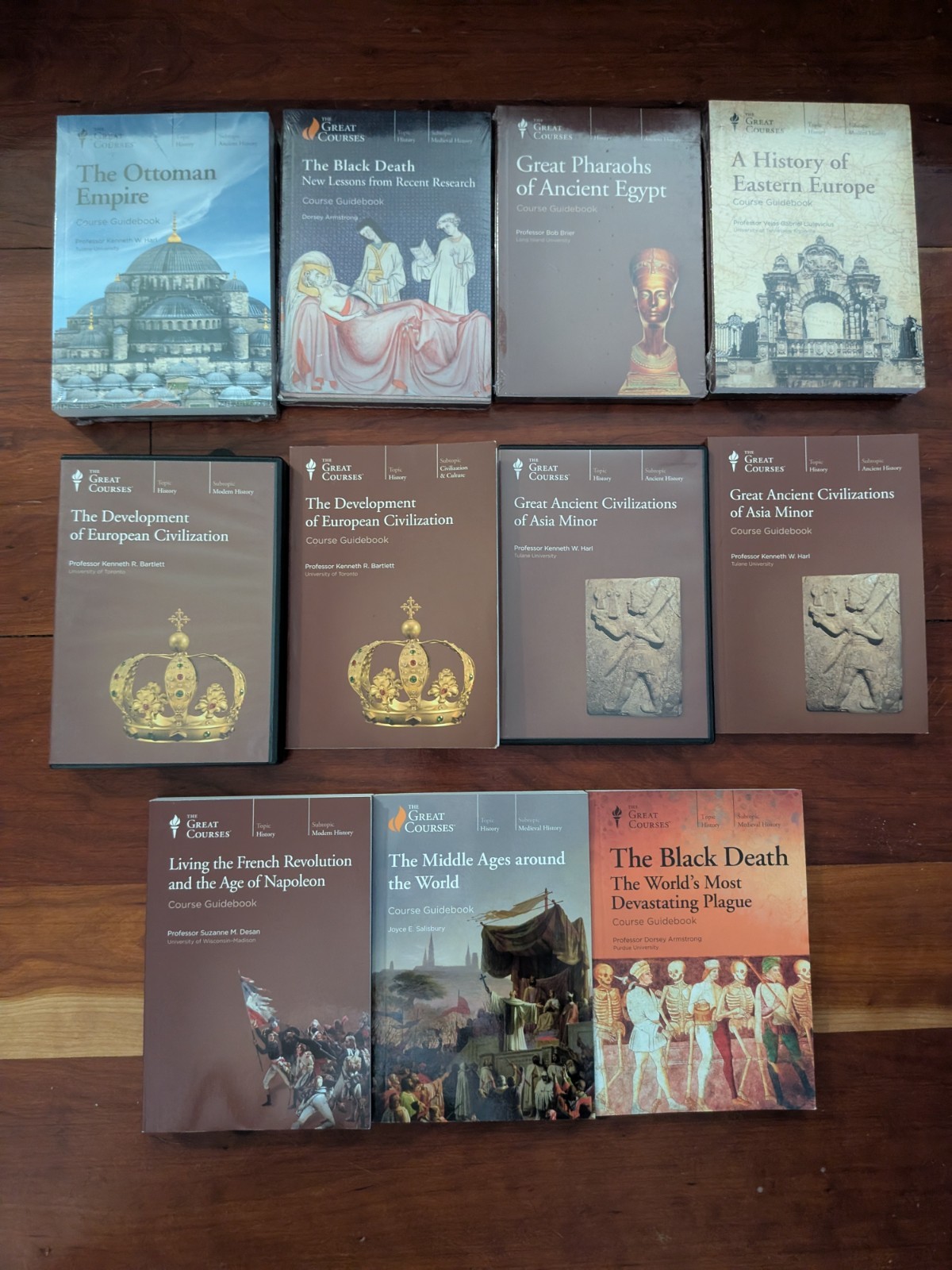 World History Lot-6 Great Courses/ Ottoman /Pharaohs/Eastern Europe/Ancient Asia