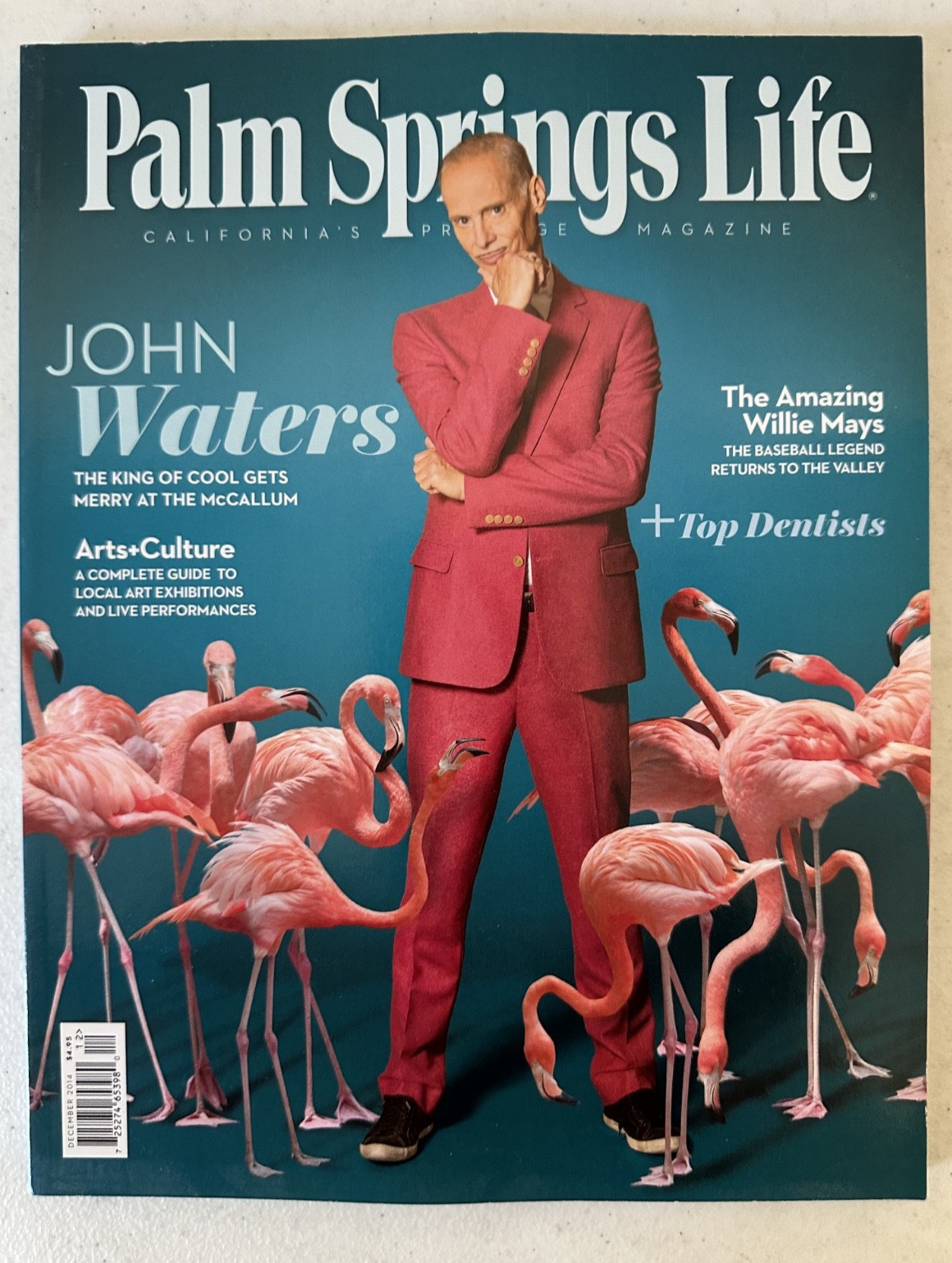 Palm Springs Life magazine John Waters Q&A December 2014 Albert Frey homes Mays
