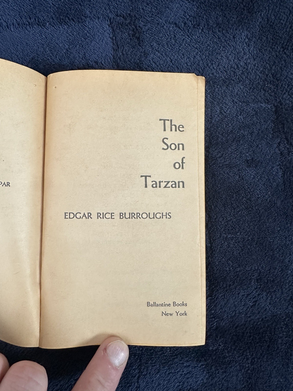 The Son Of Tarzan Edgar Rice Burroughs 1963 First Edition Ballantine Books