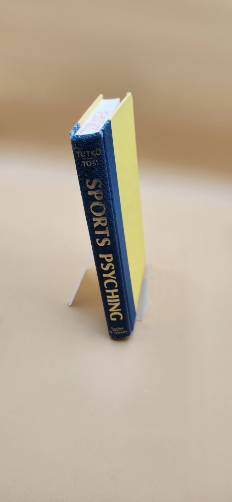 Sports Psyching by Tutko & Tosi Hardcover Sports Psychology Reference Book
