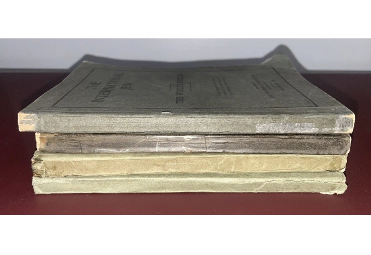 RARE ORIGINAL The International Jew 4 Volume Complete Set 1920s HENRY FORD