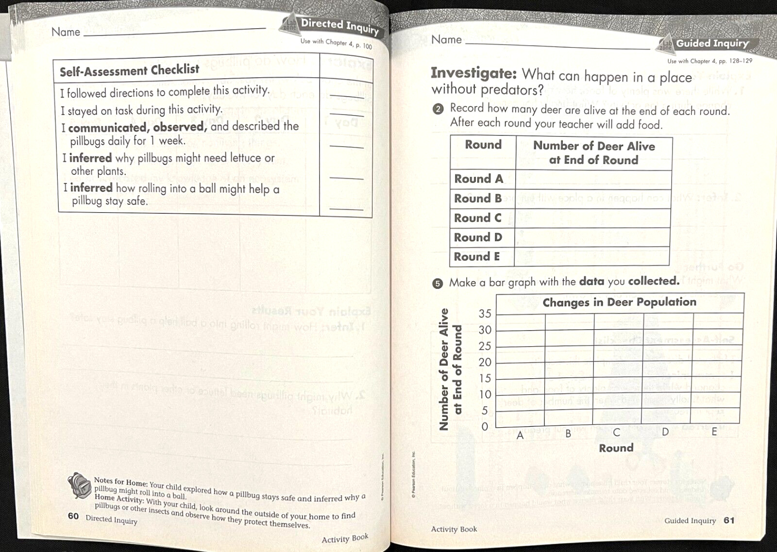 3rd Grade – SCIENCE – ACTIVITY BOOK – STUDENT EDITION (2006, Foresman)