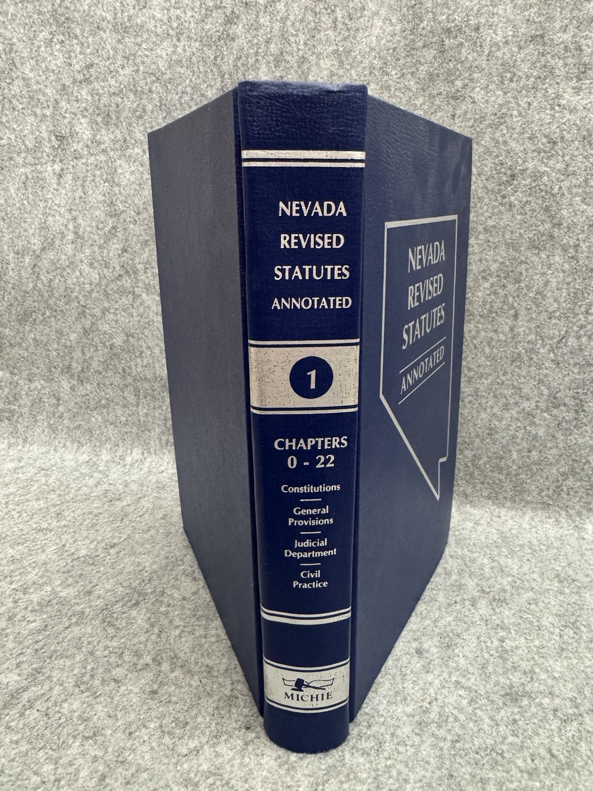 Nevada Revised Statutes Annotated Vol 1 1986 Chapters 0-22 Hardcover