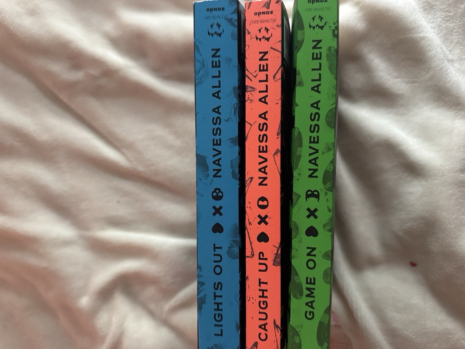 Into Darkness 3 Books Collection By Navessa Allen Lights Out, Caught up, Game on