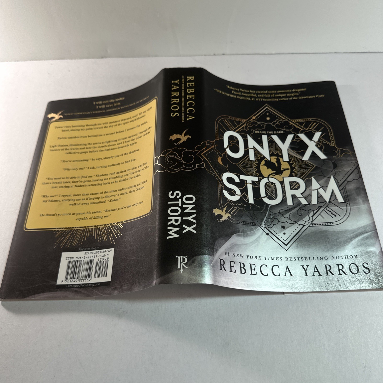 Fourth Wing, Iron Flame & Onyx Storm by Rebecca Yarros First Editions HC Trilogy
