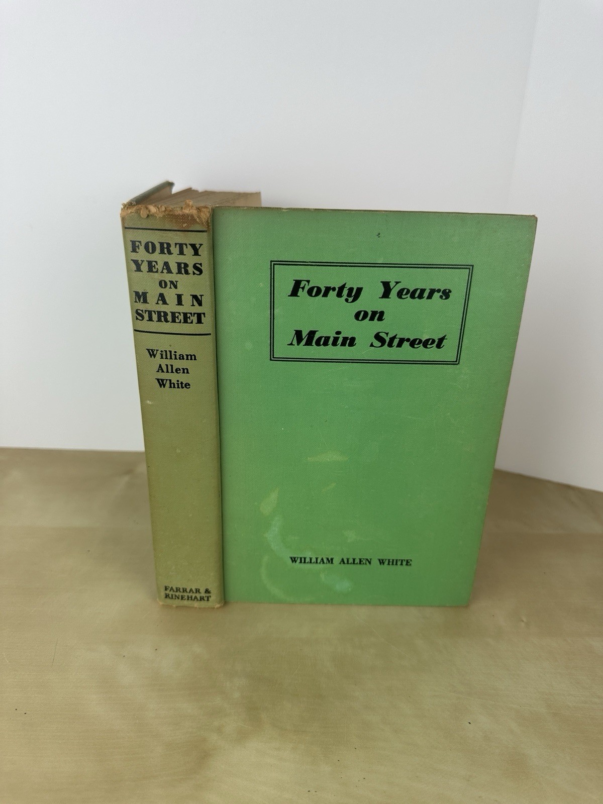 Forty Years on Mainstreet by William Allen White 1937 HB ~ Farrar & Rinehart Inc
