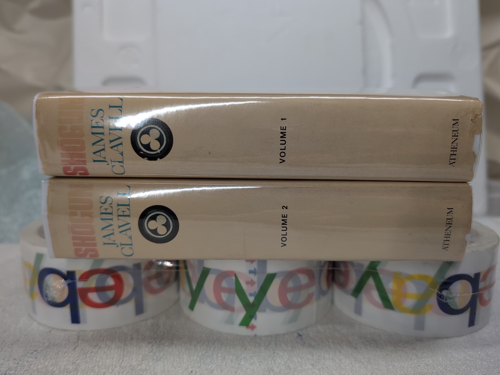 SHOGUN by James Clavell (1975) 2-Tone Boards BCE + Custom Mylar ~ 2 Vols!!!