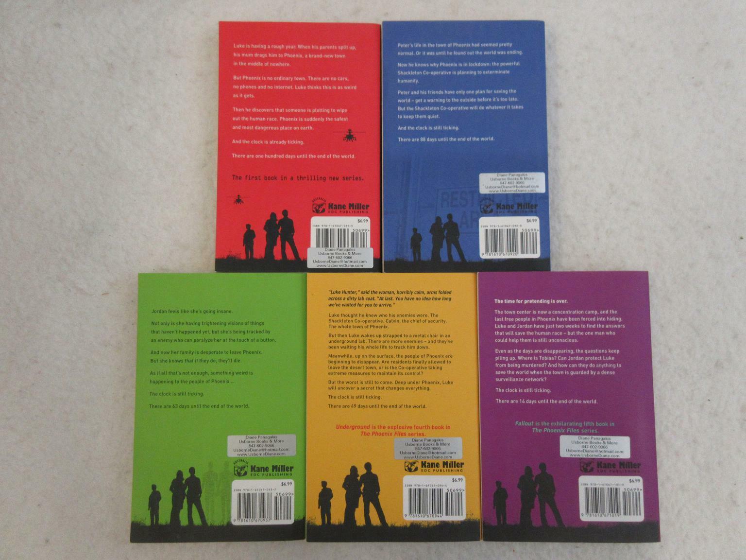 Chris Morphew THE PHOENIX FILES Volumes 1-5 2012 Kane Miller First Editions