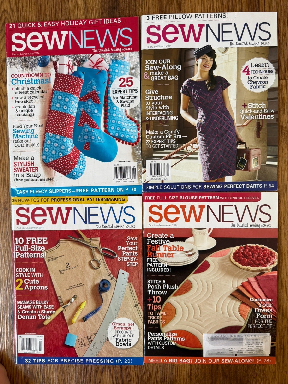 Sew News Magazine Collection 2007-2014 Lot of 34 Inc. 2007 Wedding Issue
