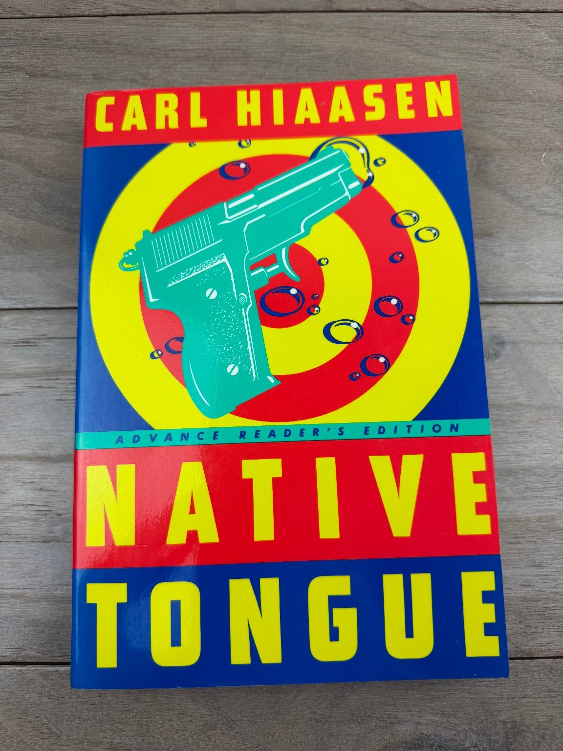 Native Tongue Carl Hiaasen 1991 Signed Advance Reader’s Edition Thriller Knopf