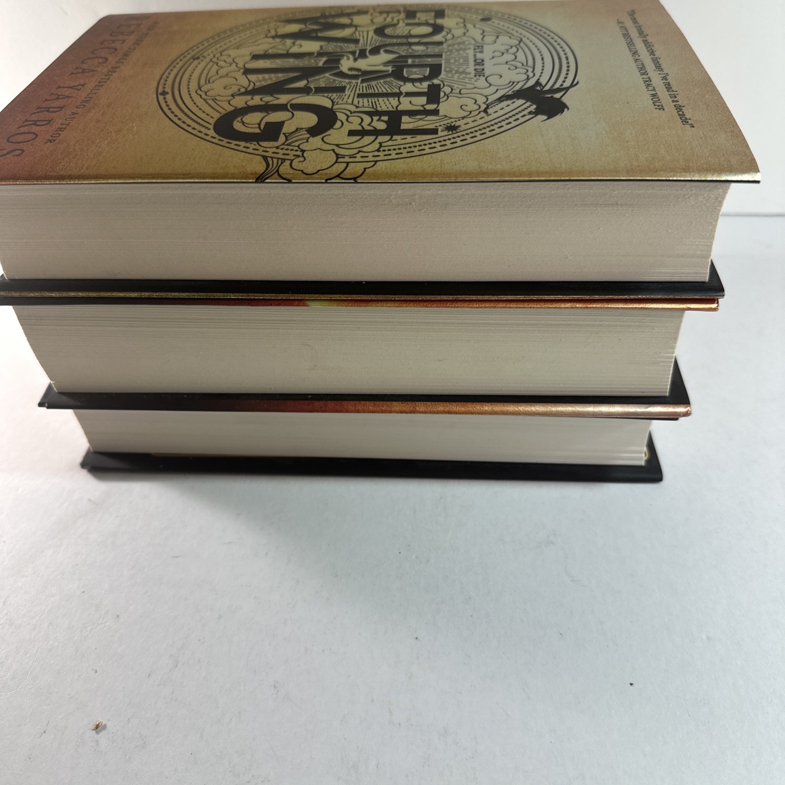 Fourth Wing, Iron Flame & Onyx Storm by Rebecca Yarros First Editions HC Trilogy