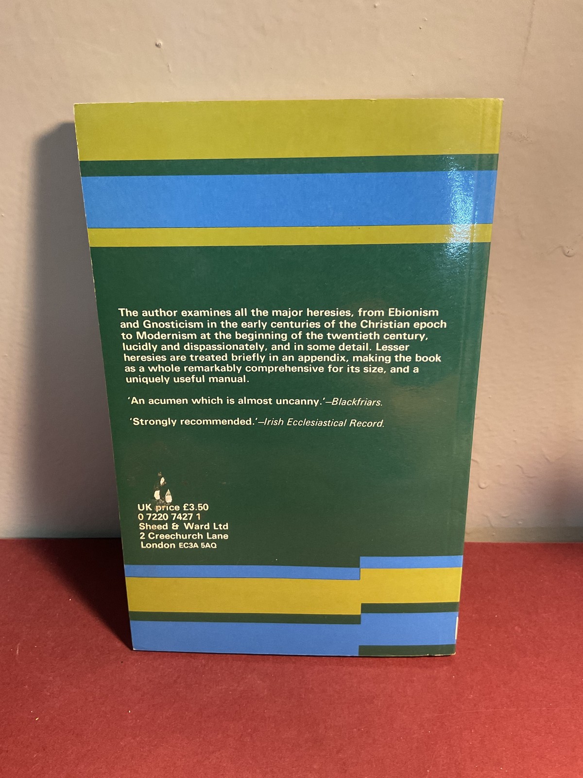 A Handbook of Heresies M. L. Cozens 1986 Sheed & Ward PB Religious Studies