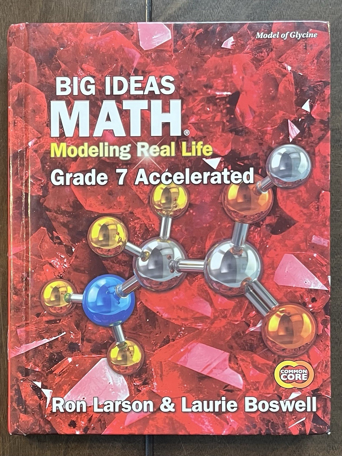 Big Ideas Math Modeling Real Life Grade 7 Accelerated (2019 Hardcover) VERY GOOD