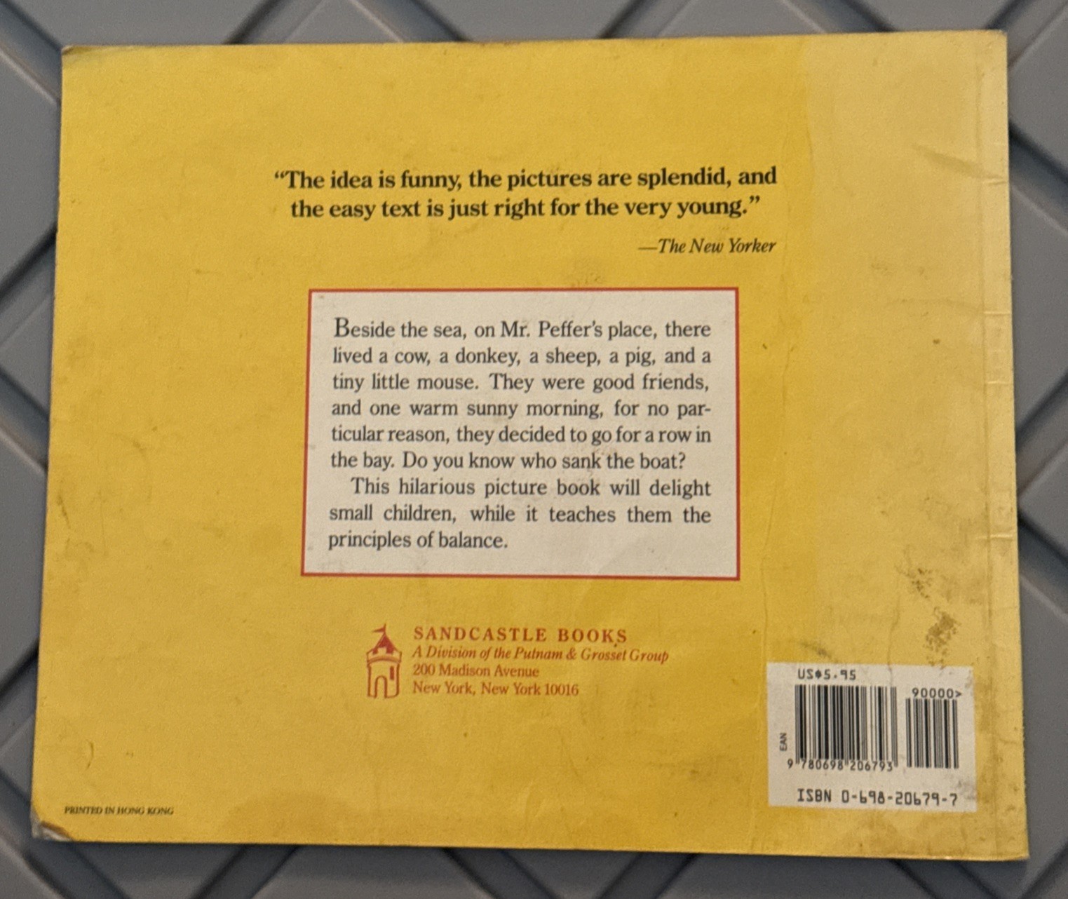 Who Sank the Boar? by Pamela Allen Paperback (1982)