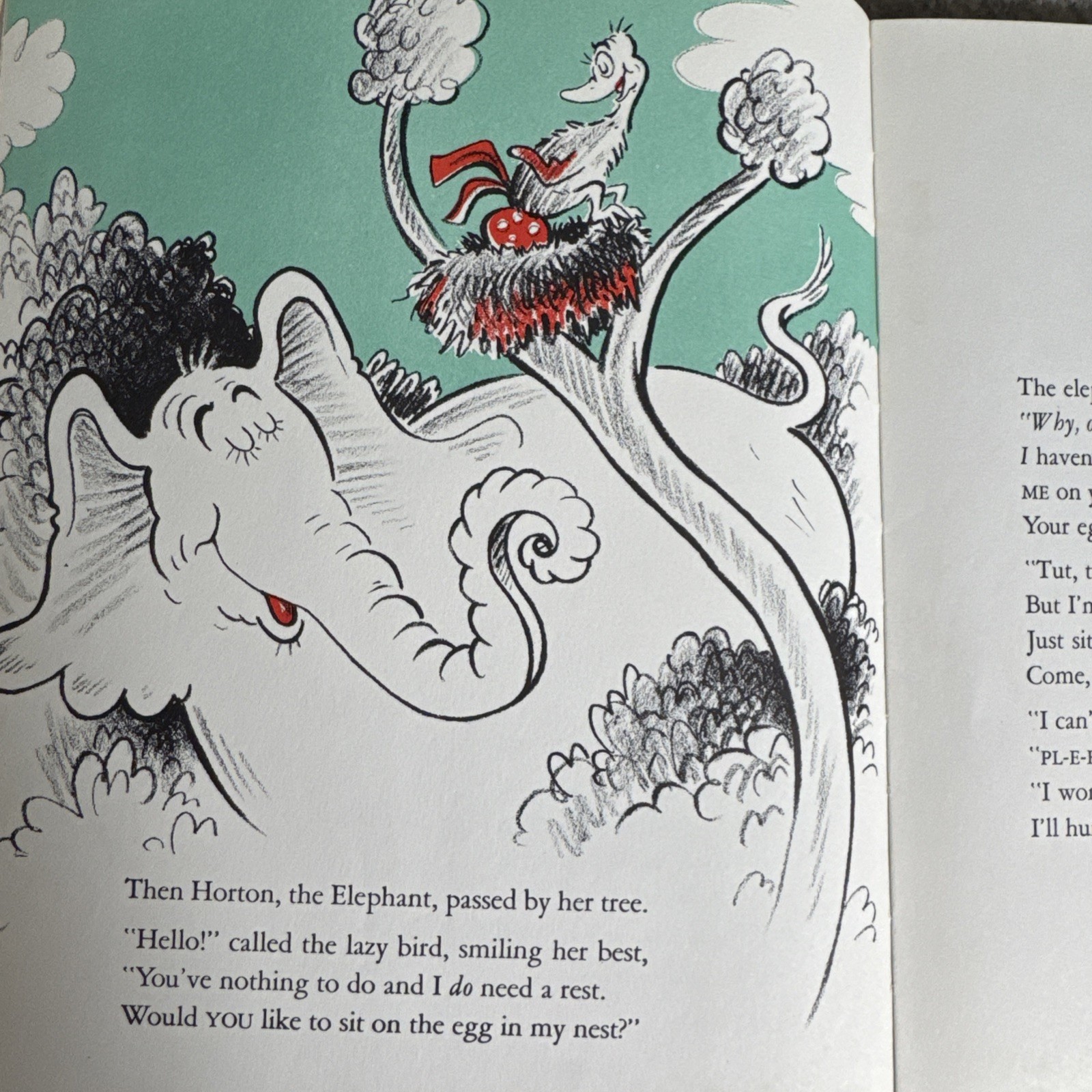 Vintage 1940 Horton Hatches The Egg Dr Seuss HC w/ Original Dust Jacket