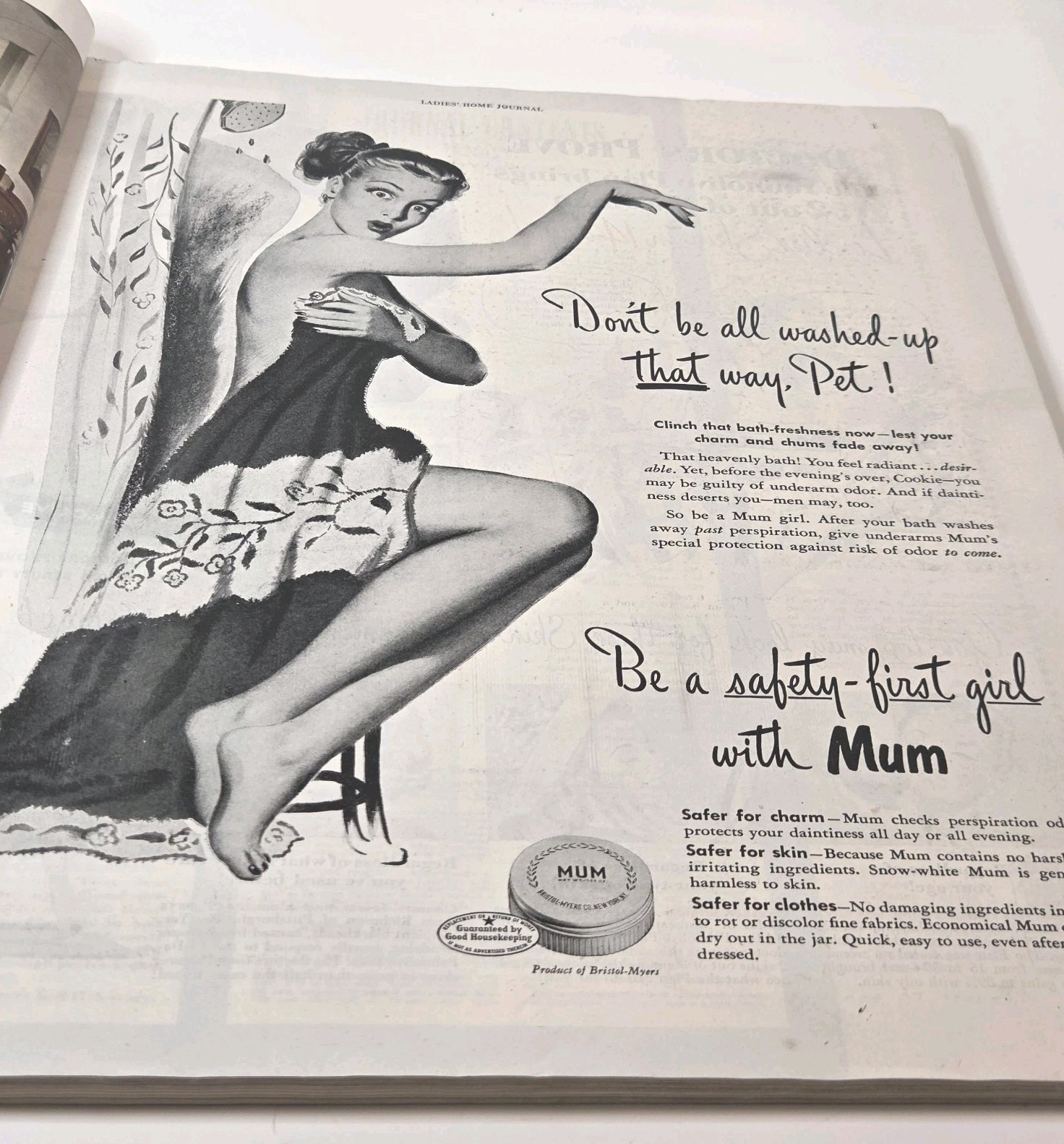 Vtg LADIES HOME JOURNAL MAG Aug. 1948 40s Fashion Full Color Ads Beauty READ