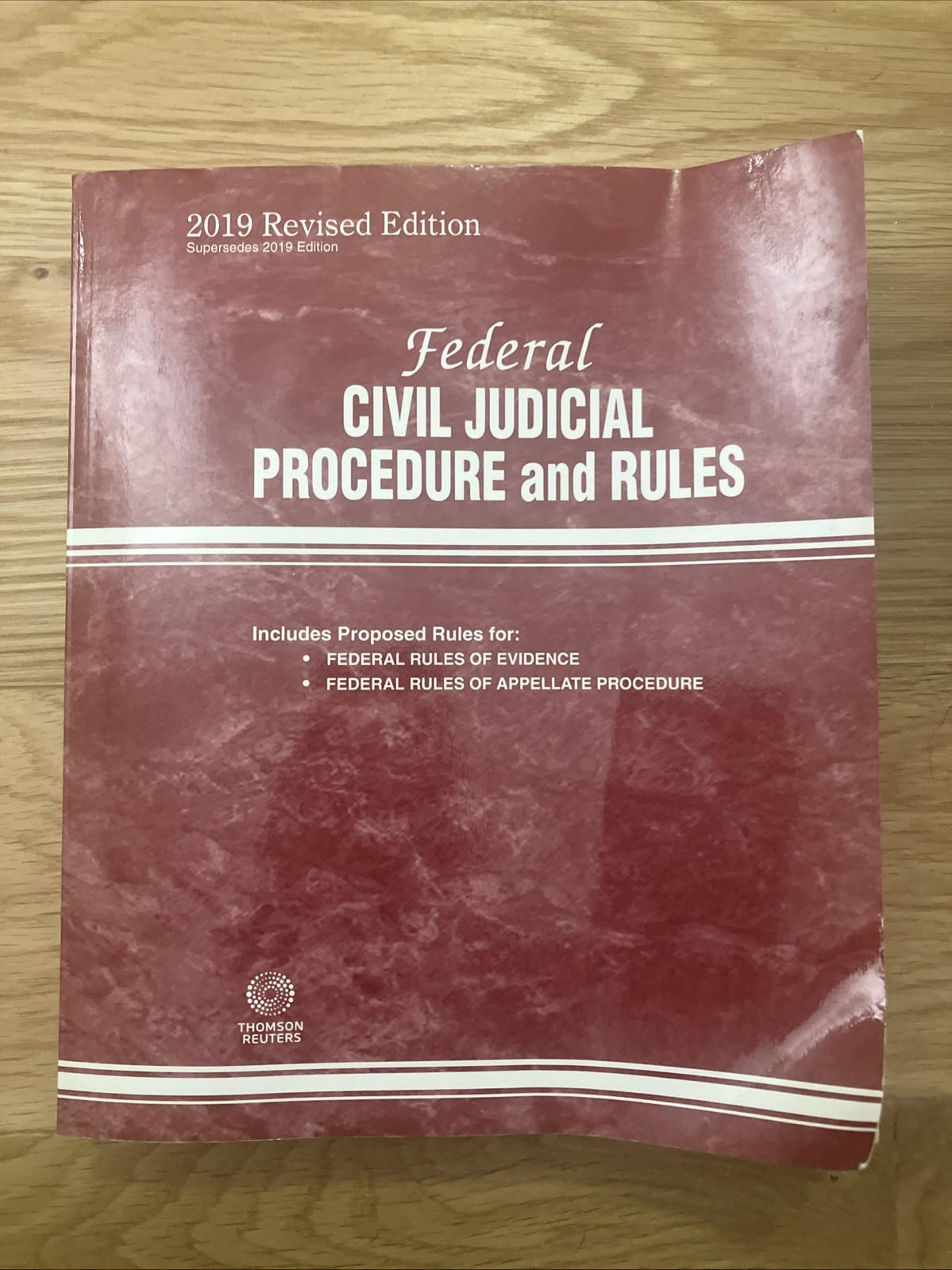 Federal Civil Judicial Procedures And Rules Thomson Reuters 2019 Revised Edition