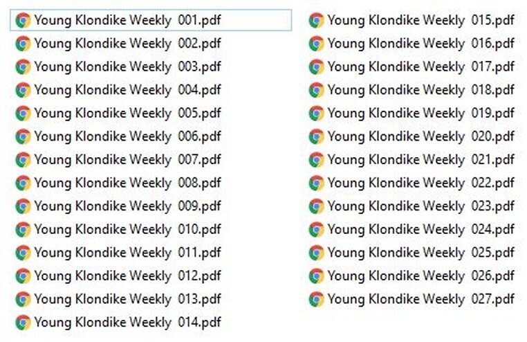 YOUNG KLONDIKE WEEKLY MAGAZINE 27 Choice Issue Collection On USB Flash Drive