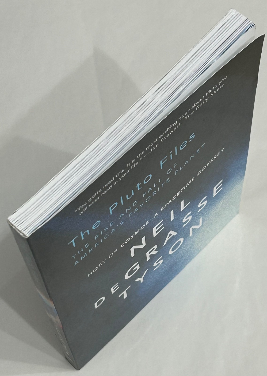 Signed Neil de Grasse Tyson PLUTO FILES later print SC/SB bold silver autograph