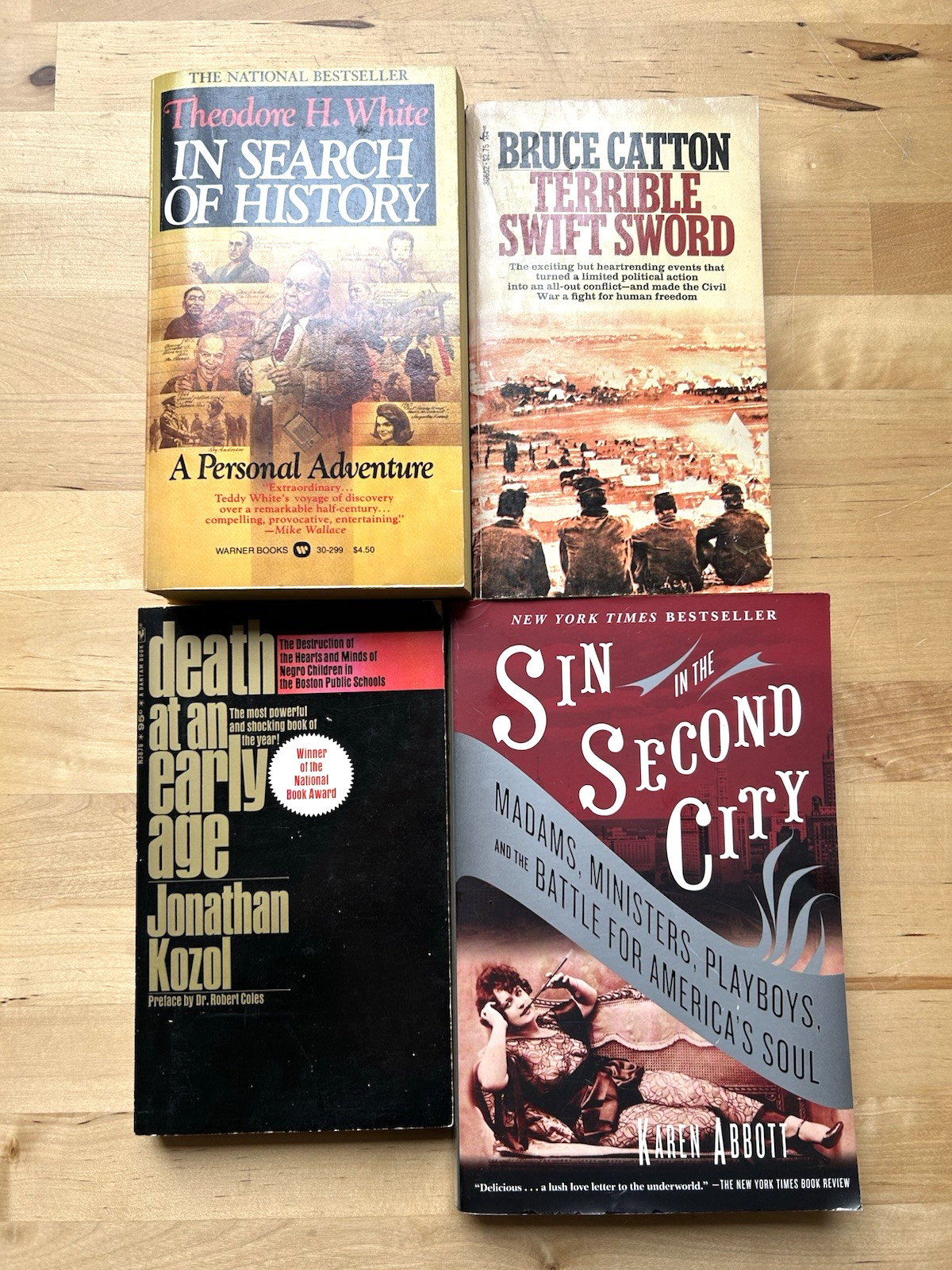 Lot of 4 Vintage Nonfiction Paperback Books Various Titles & Authors
